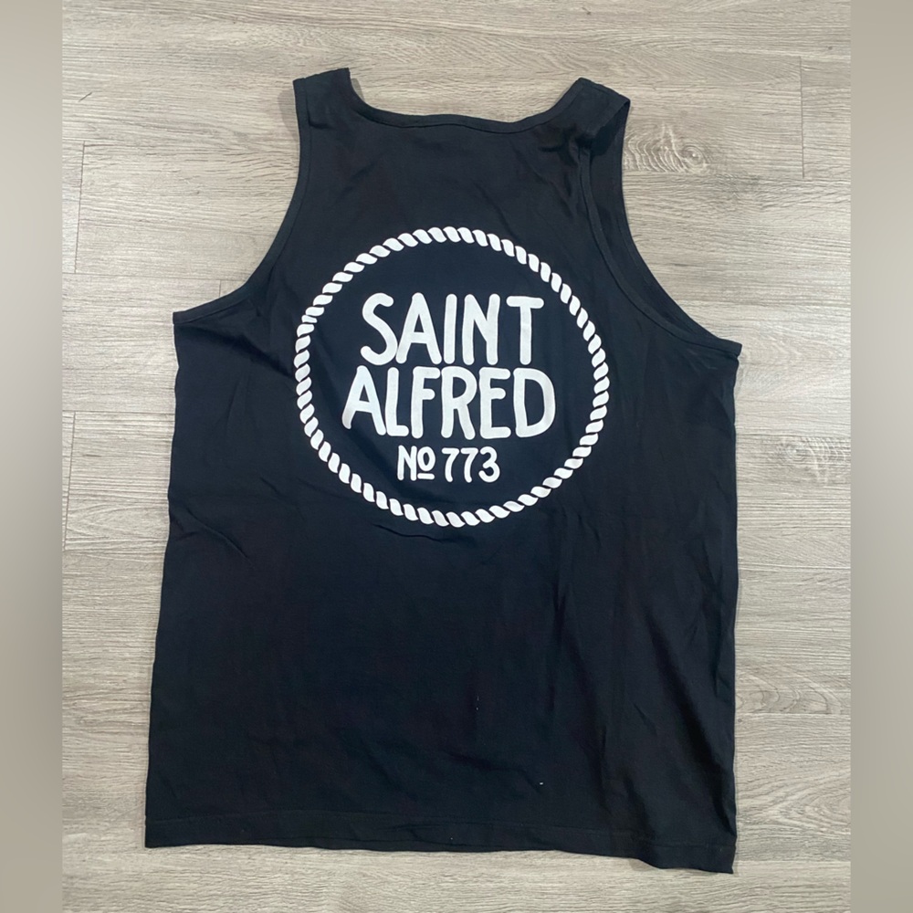 Saint Alfred Chicago 773 Black‎ Men's Tank Medium